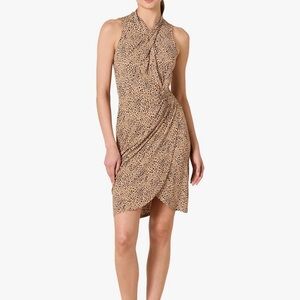 Women's Sleeveless Crossover Twist Neck Faux Wrap Dress Sz XXL Amazon Essentials